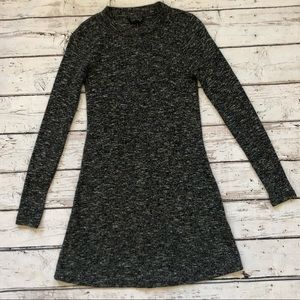 Topshop Long Sleeve Gray Dress